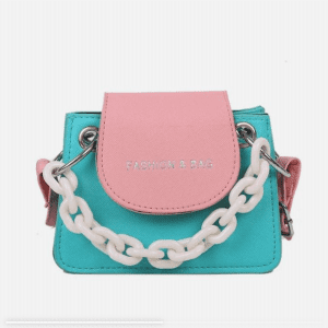 Fashion Crossbody Bag with Small Squared Chain
