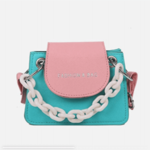 Fashion Crossbody Bag with Small Squared Chain
